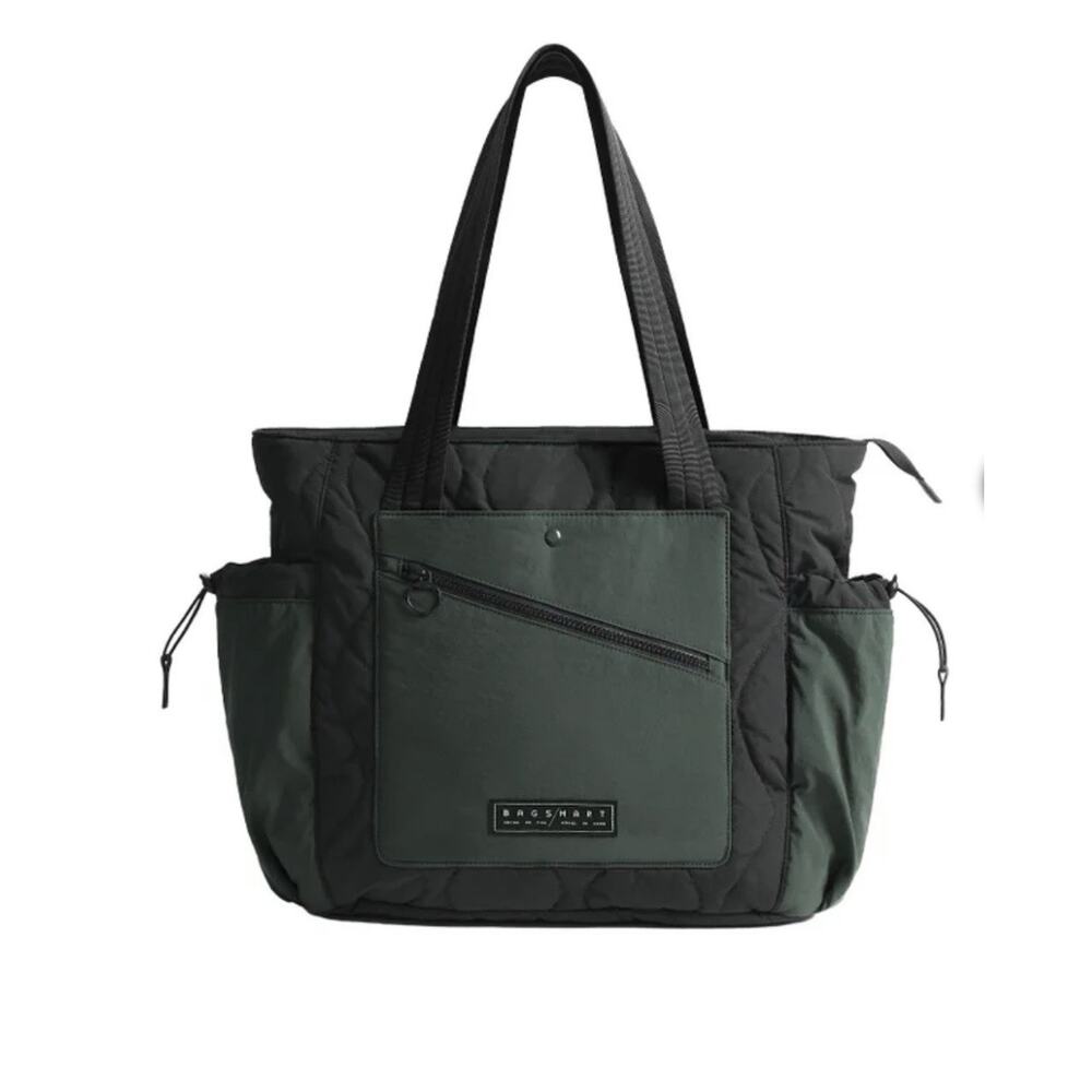 Bagsmart Paz Tote Black/Green 23L Featherlight-NWT
